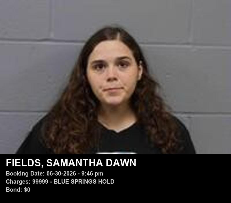 SAMANTHA DAWN FIELDS booking photo