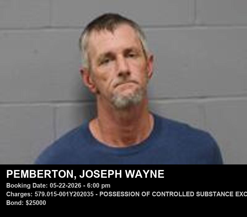 JOSEPH WAYNE PEMBERTON booking photo
