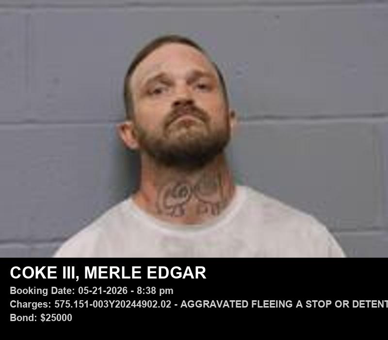 MERLE EDGAR COKE III booking photo