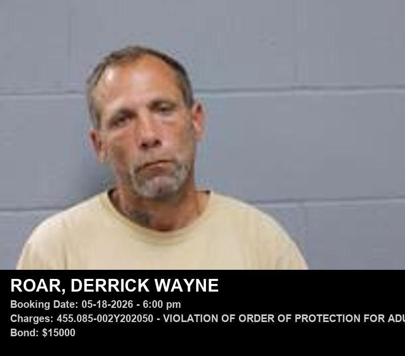 DERRICK WAYNE ROAR booking photo