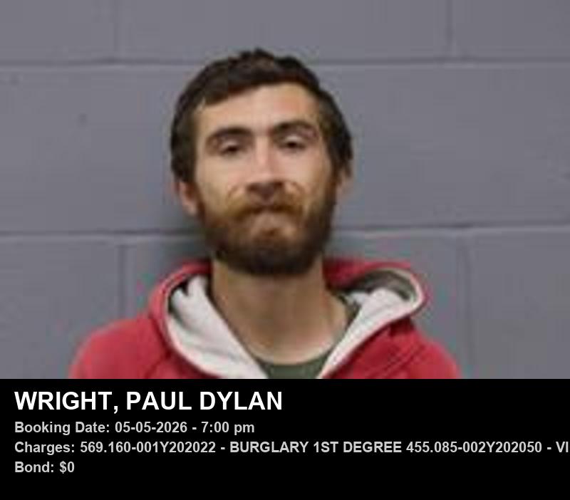 PAUL DYLAN WRIGHT booking photo