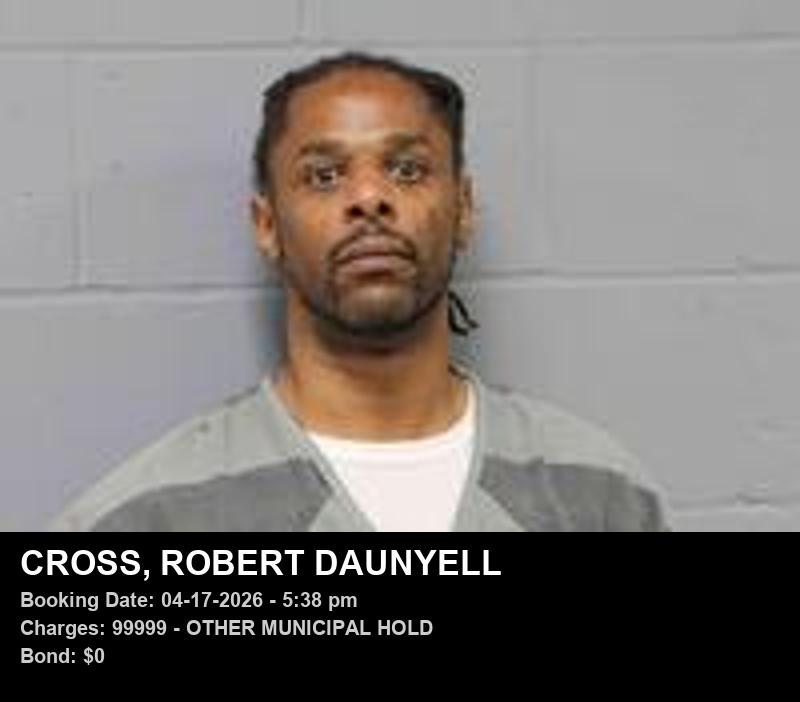 ROBERT DAUNYELL CROSS booking photo