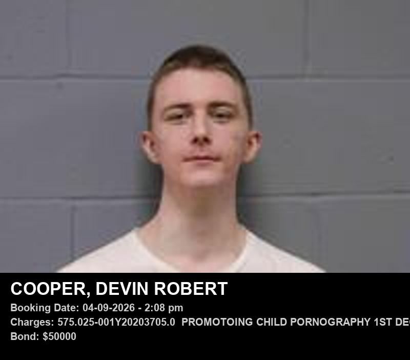 DEVIN ROBERT COOPER booking photo