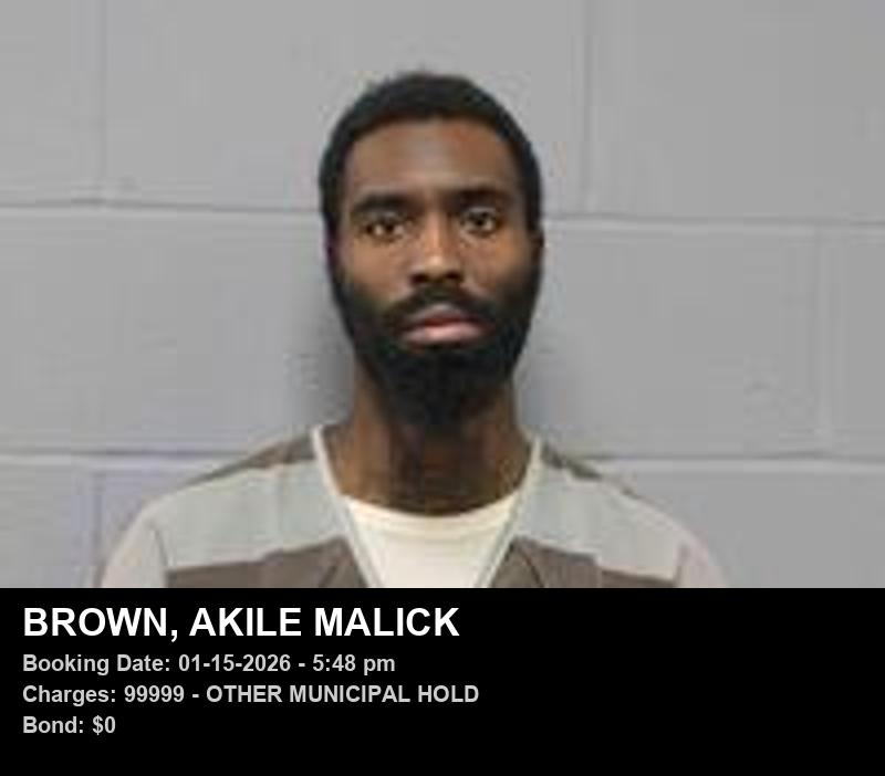 AKILE MALICK BROWN booking photo