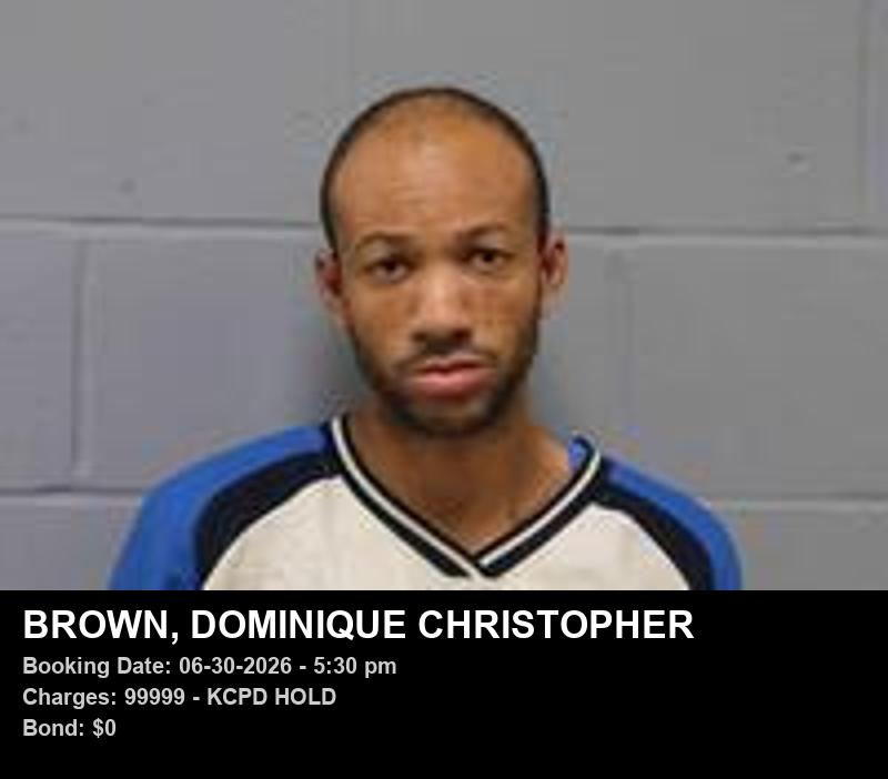 DOMINIQUE CHRISTOPHER BROWN booking photo