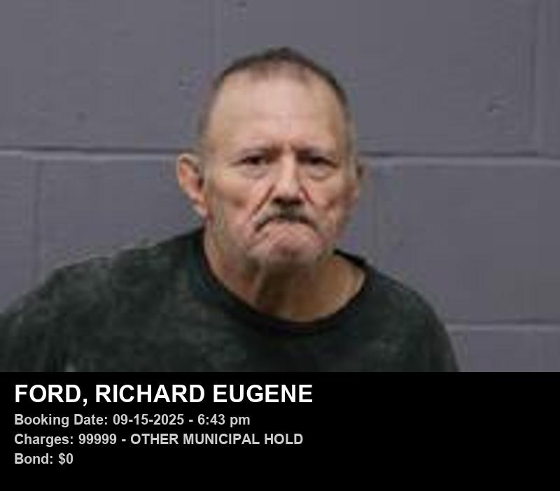 RICHARD EUGENE FORD booking photo