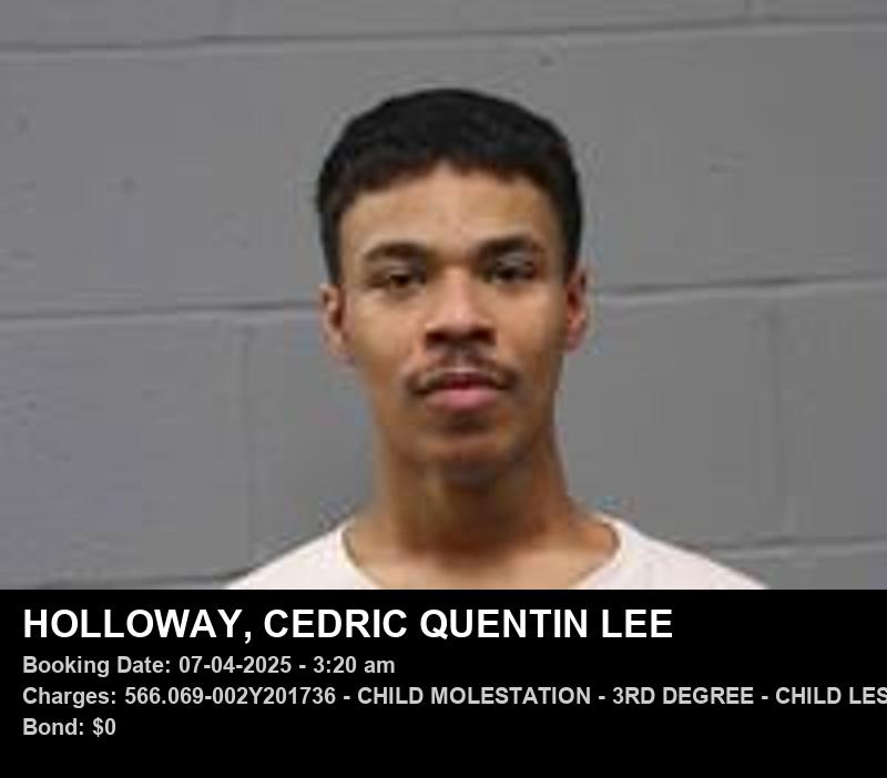 CEDRIC QUENTIN LEE HOLLOWAY booking photo