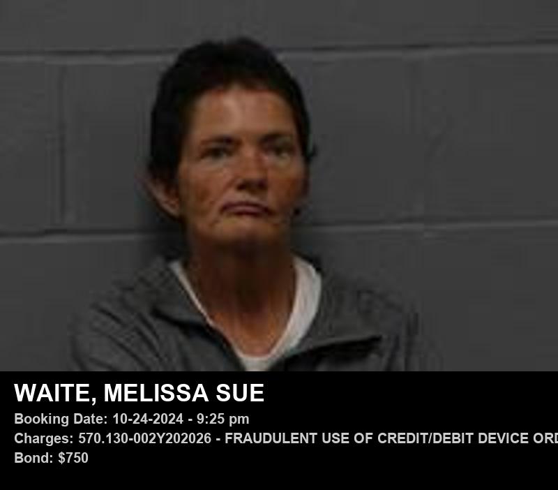 MELISSA SUE WAITE booking photo