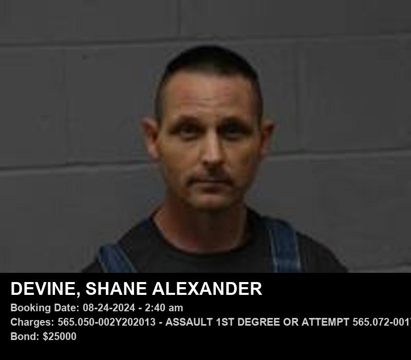 SHANE ALEXANDER DEVINE booking photo