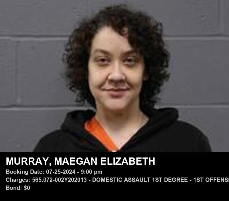 MAEGAN ELIZABETH MURRAY booking photo