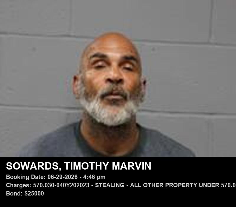 TIMOTHY MARVIN SOWARDS booking photo