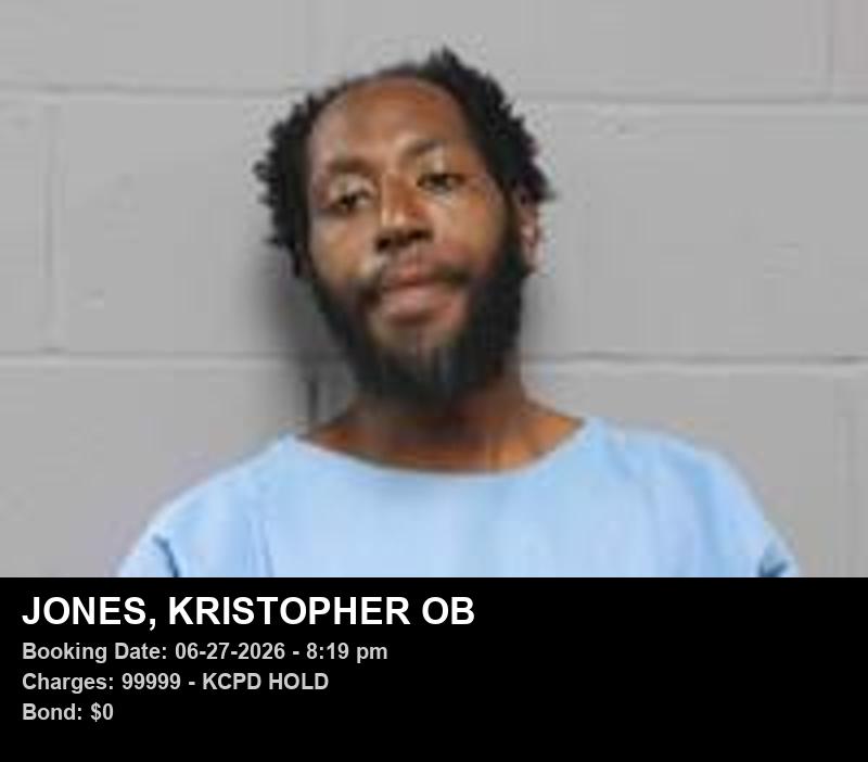 KRISTOPHER OB JONES booking photo