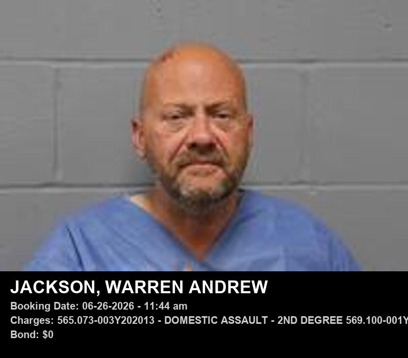 WARREN ANDREW JACKSON booking photo