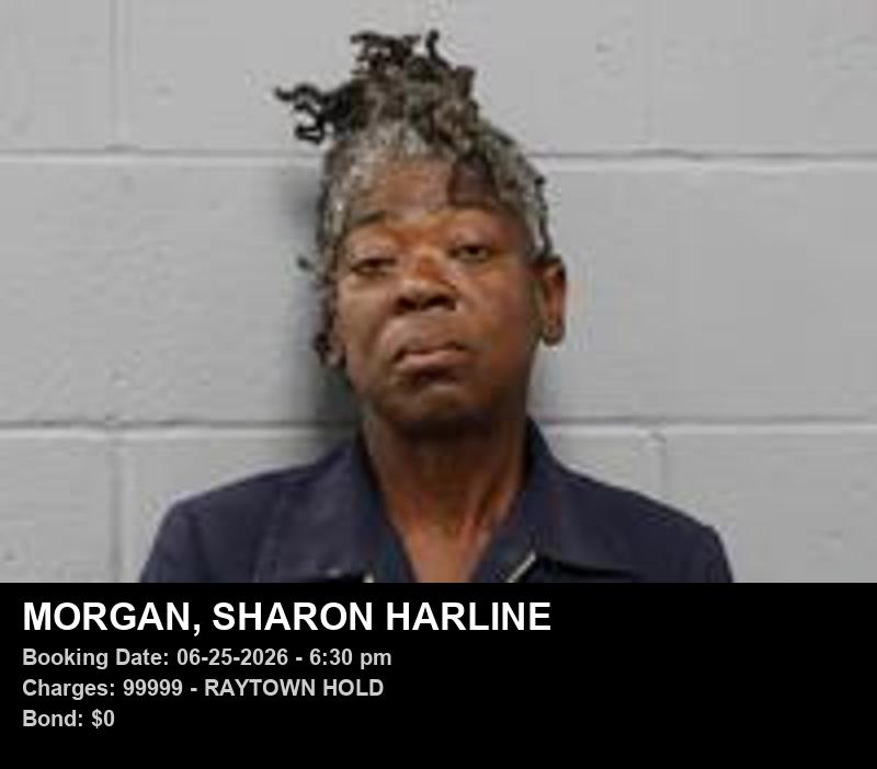 SHARON HARLINE MORGAN booking photo
