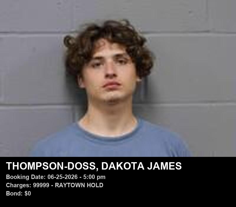 DAKOTA JAMES THOMPSON-DOSS booking photo