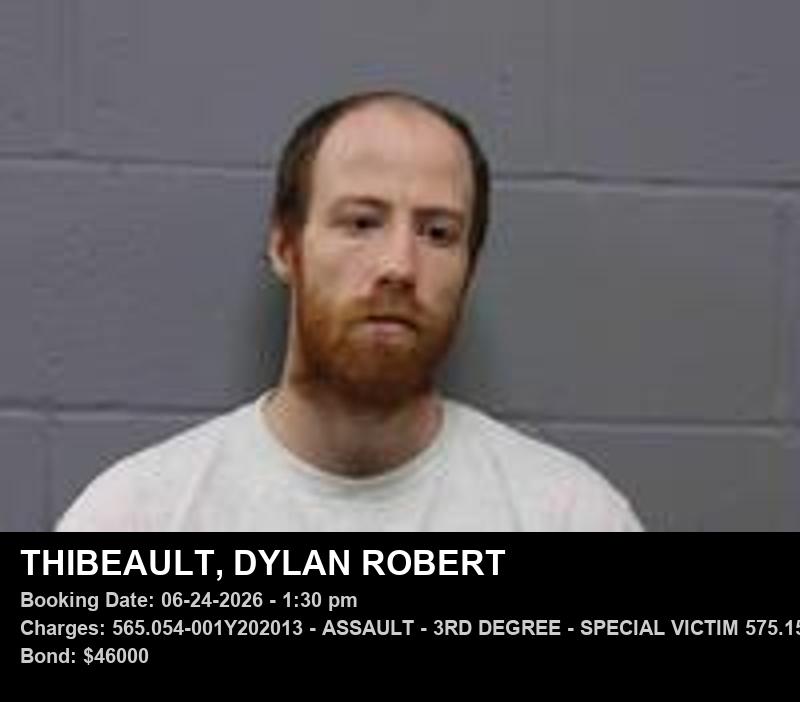 DYLAN ROBERT THIBEAULT booking photo