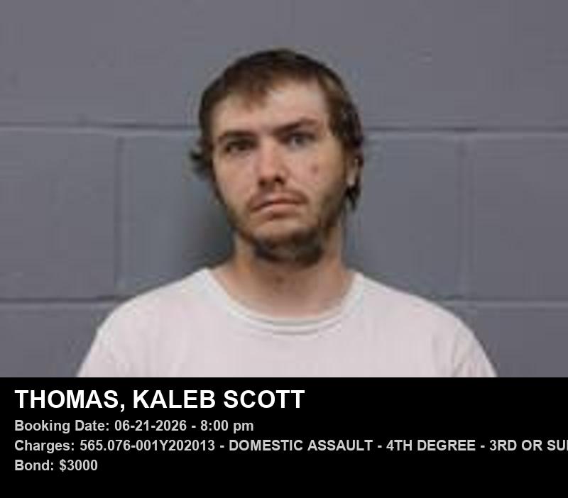 KALEB SCOTT THOMAS booking photo