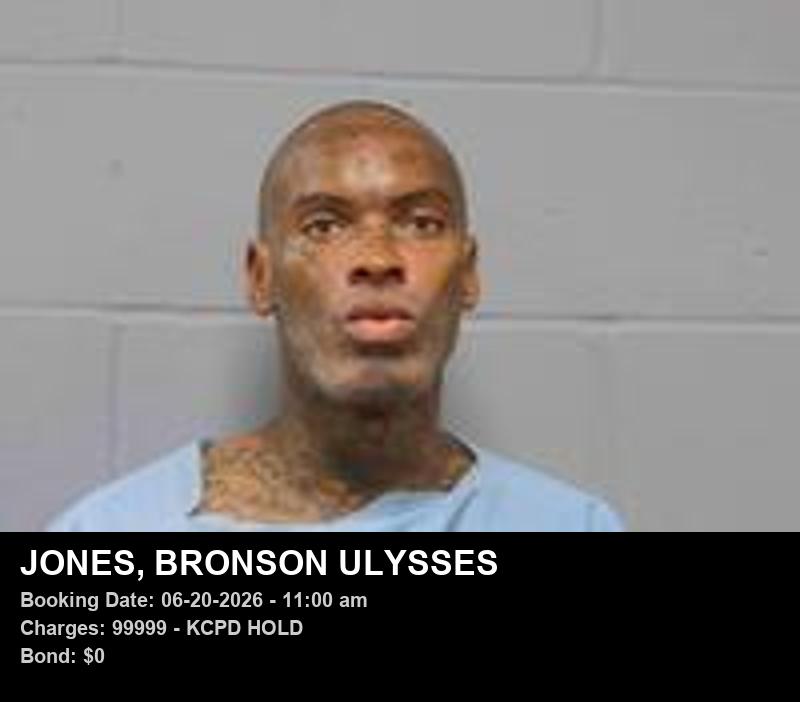 BRONSON ULYSSES JONES booking photo