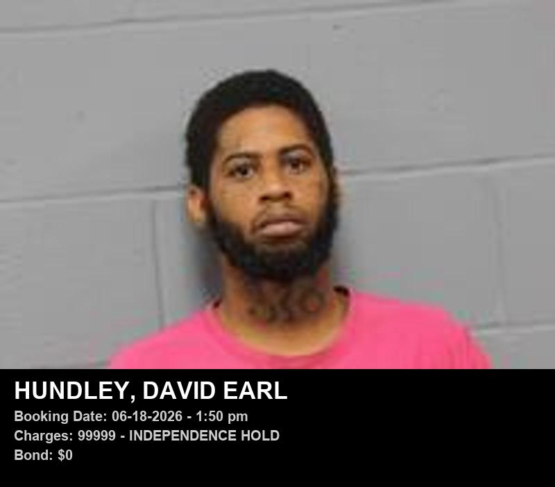DAVID EARL HUNDLEY booking photo