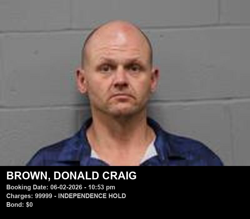 DONALD CRAIG BROWN booking photo