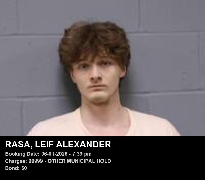 LEIF ALEXANDER RASA booking photo