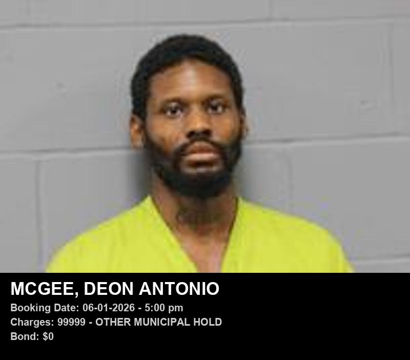 DEON ANTONIO MCGEE booking photo