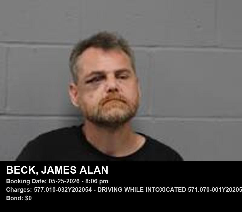 JAMES ALAN BECK booking photo