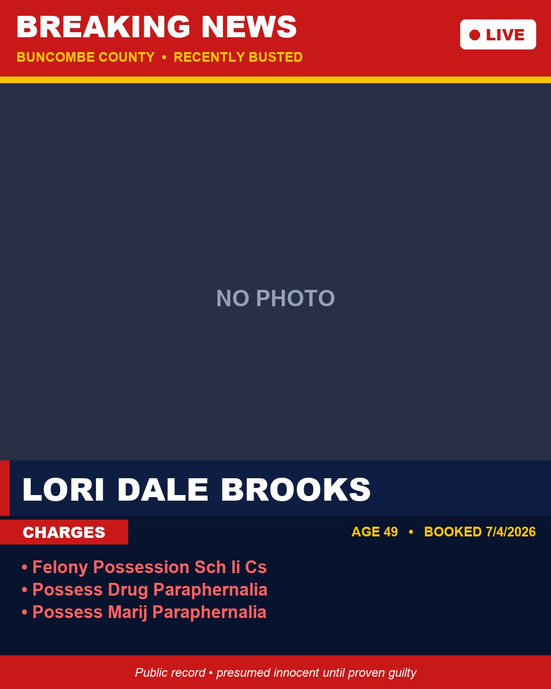 LORI DALE BROOKS booking photo
