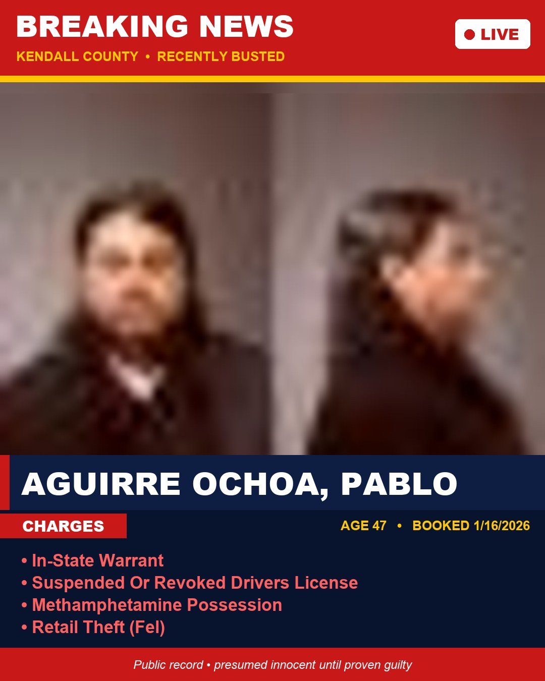 AGUIRRE OCHOA, PABLO booking photo