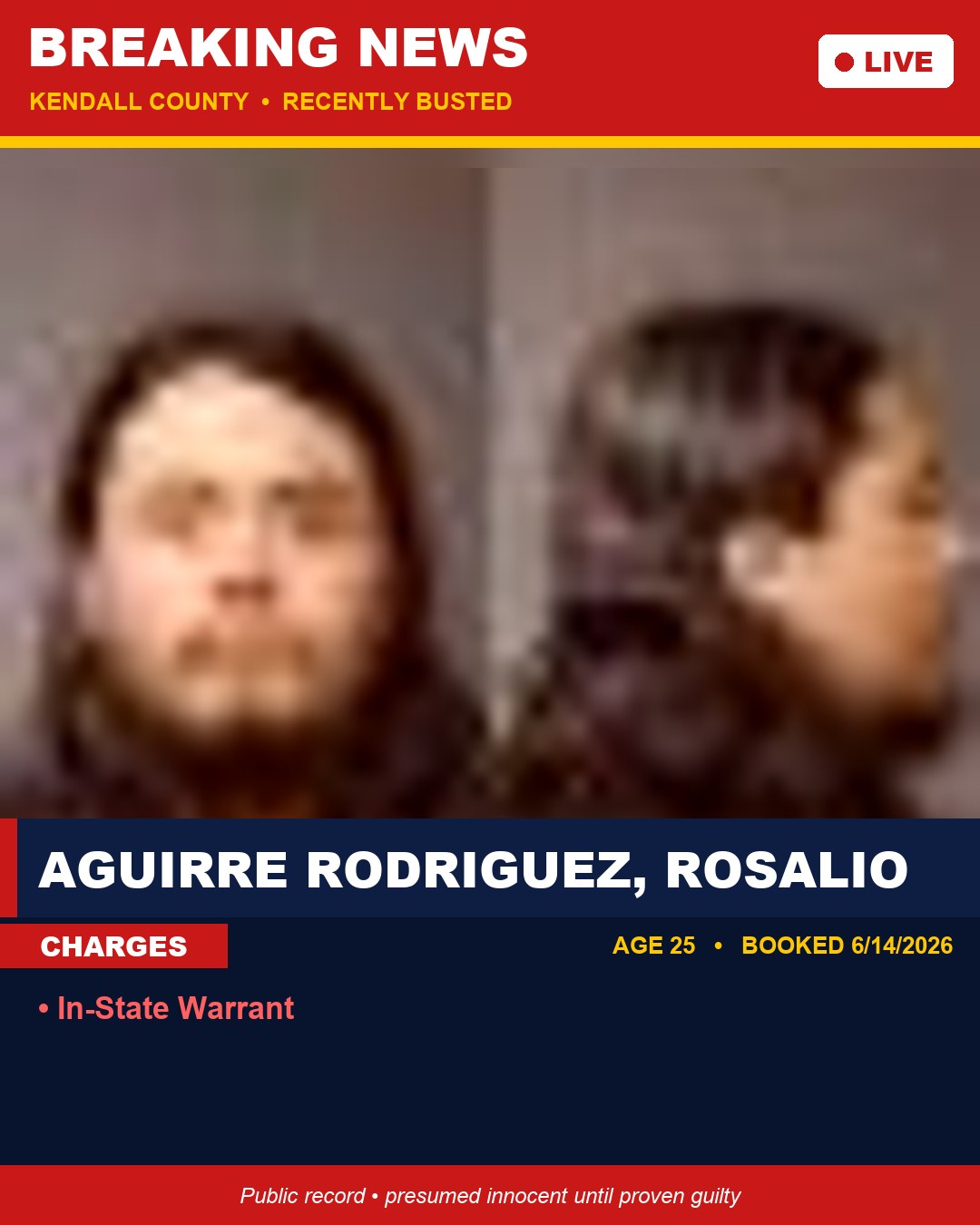 AGUIRRE RODRIGUEZ, ROSALIO booking photo