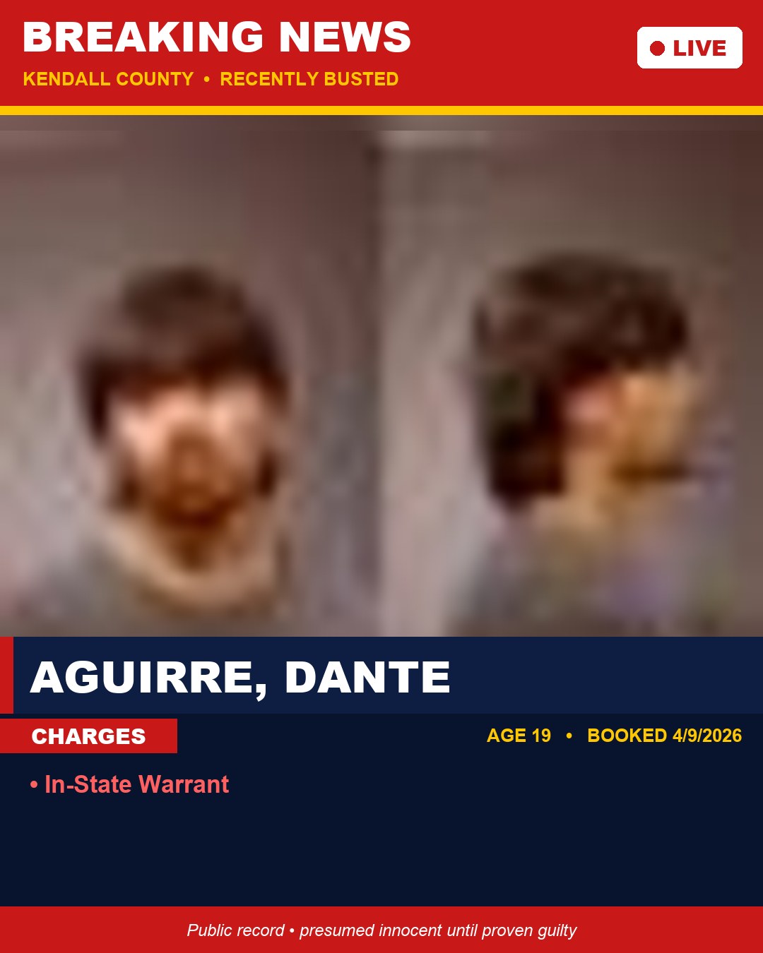 AGUIRRE, DANTE booking photo