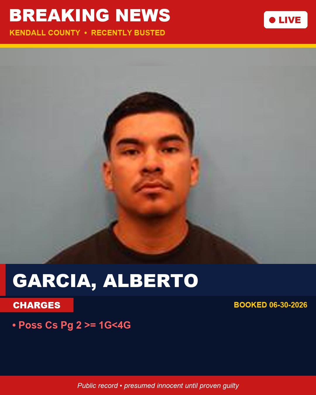 Garcia, Alberto booking photo