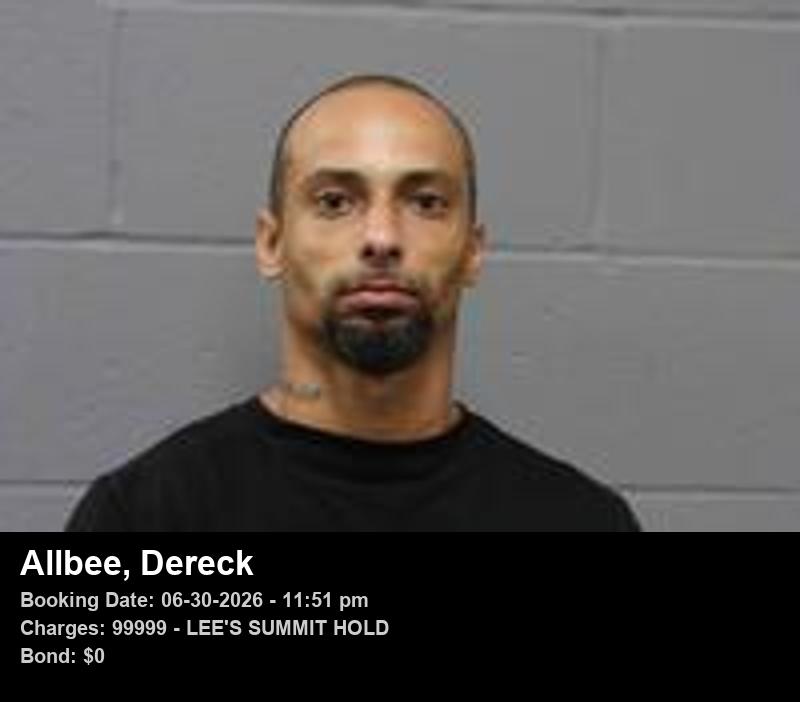 DERECK ALLBEE booking photo